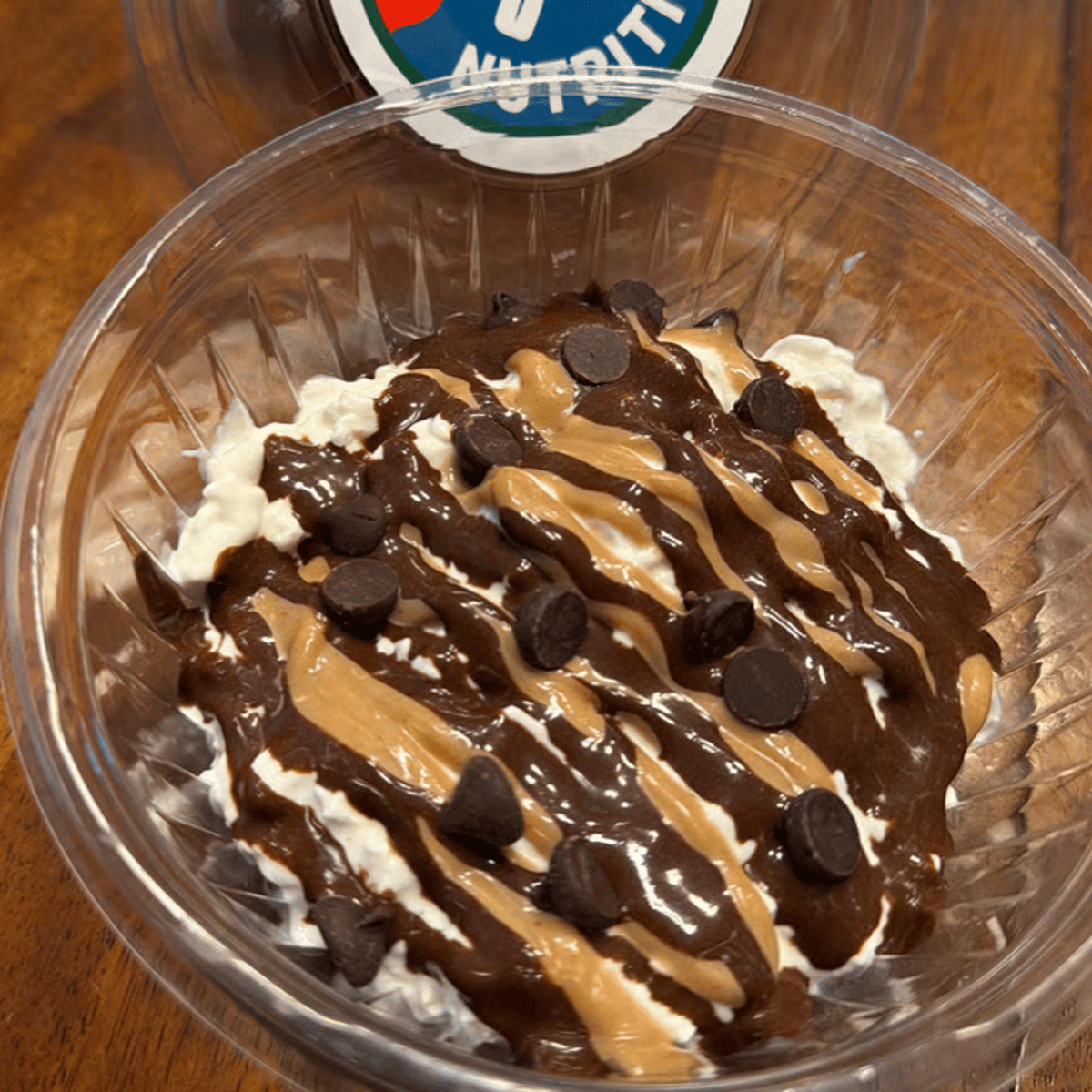 PB Chocolate Swirl Cottage Cheese Bowl